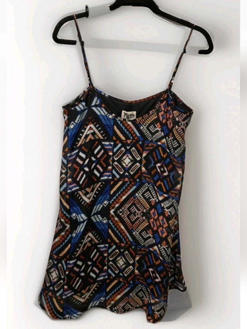 Show Me Your Mumu Bella Guatemala Trapeze Dress Geometric Mini Sz Med - Picture 5 of 15
